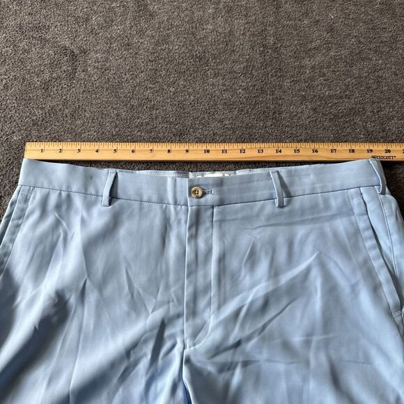 Peter Millar Shorts Mens 38 Salem Performance Cottage Blue Golf 9" $105 - Picture 7 of 10